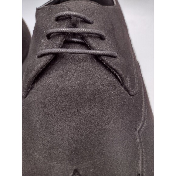 Men's Vegetarian Shoes Black 13 M Oxford Formal Vegan Suede Made In Portugal - Picture 6 of 11